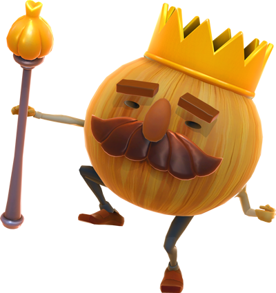 overcooked onion with crown character